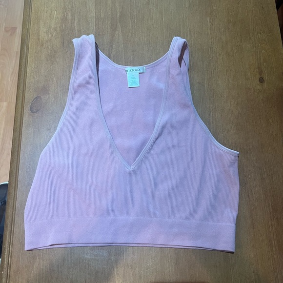 Ribbed V neck tank - Picture 4 of 7